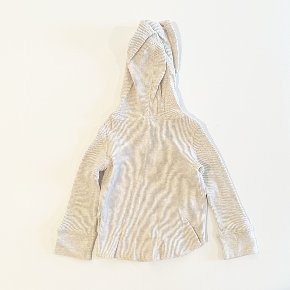 GAP 18-24M long sleeve hooded waffle tee - Picture 3 of 4